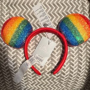 Disney Rainbow Sequin Mickey Ears Headband